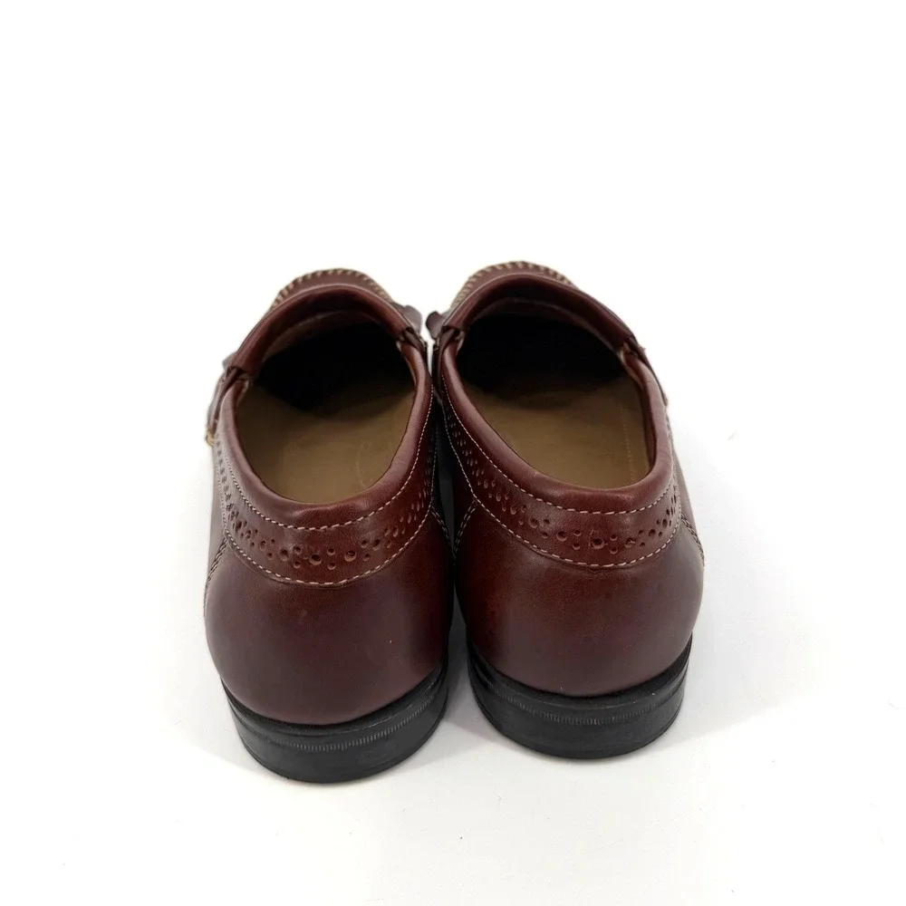 GH Bass Weejuns Michael Mens 8 Burgundy Leather Kiltie Tassel Loafers Shoes